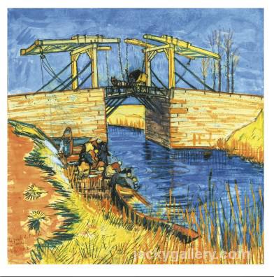 Le Pont De Langlois a Arles, Van Gogh painting - Click Image to Close